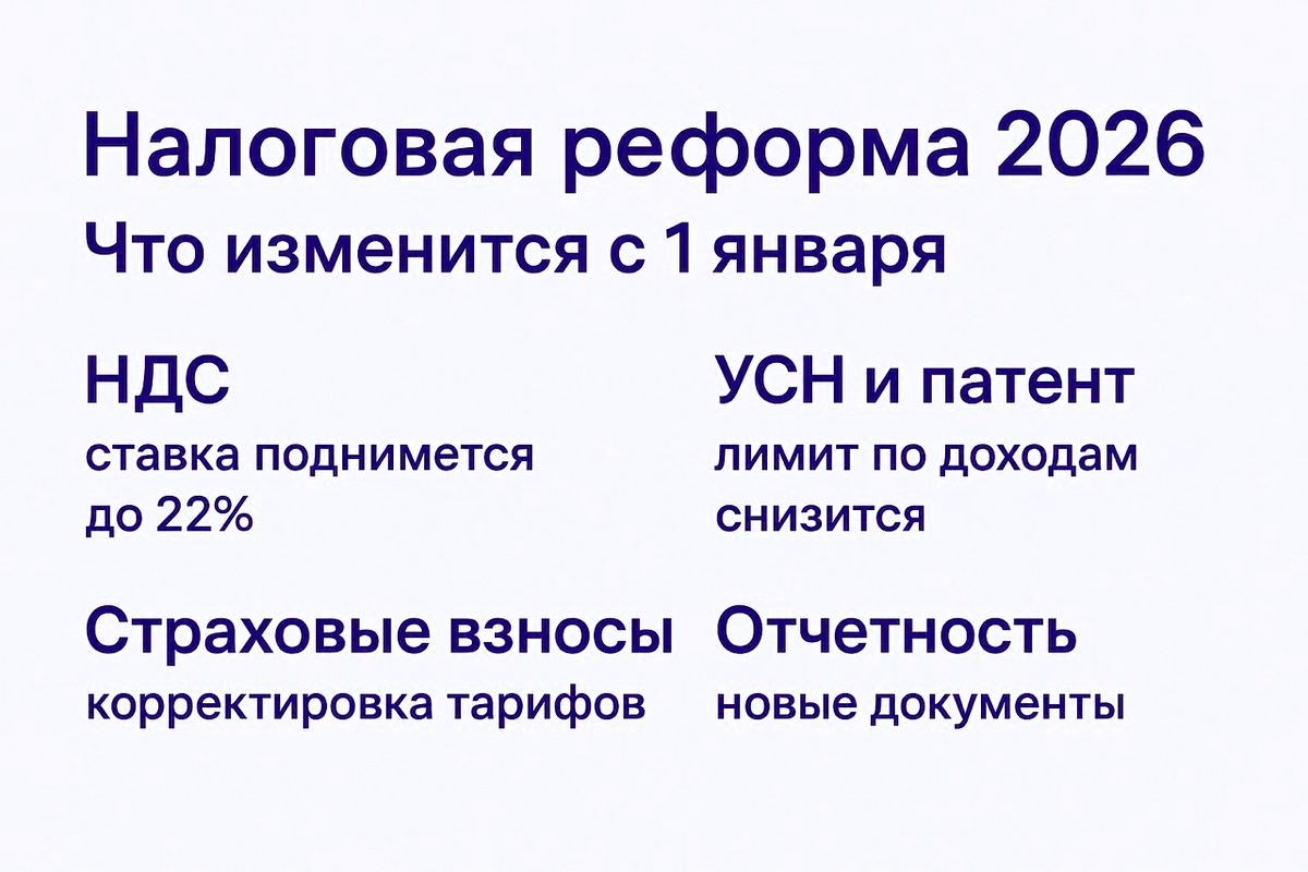 Ключевые изменения налогового законодательства с 2026 года