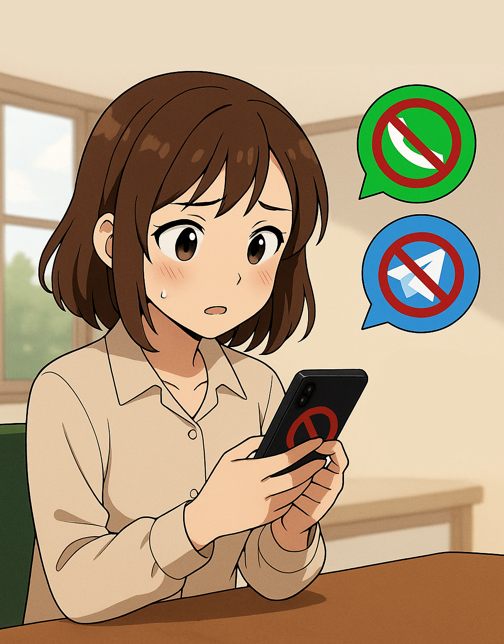 блокировки звонков в WhatsApp и Telegram Смоленск